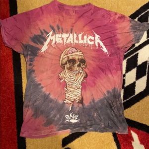 metallica t-shirt tie-dye